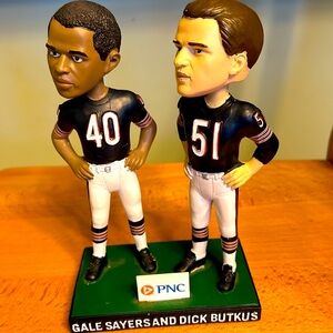 Chicago Bears 100 Year Anniversary Gale Sayers and Dick Butkus Bobblehead no box